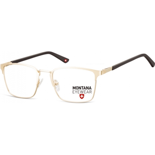 Okulary oprawki prostokątne optyczne Montana MM602E złote